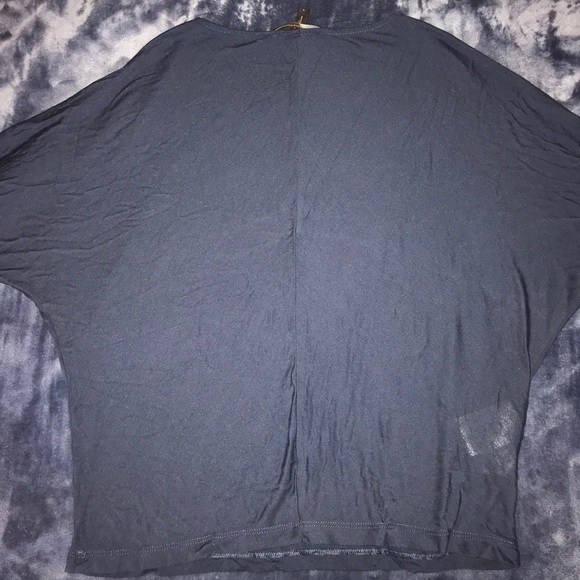 Navy Blue BCBG Batwing Style Top - Picture 3 of 4